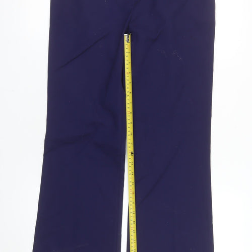Savida Women's Blue Dress Pants Size 10 Straight Leg Cotton Blend