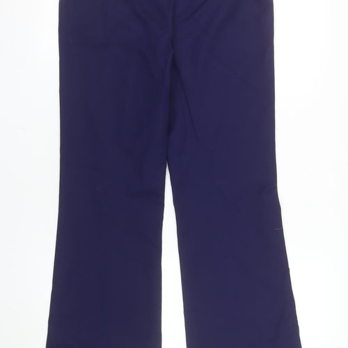 Savida Women's Blue Dress Pants Size 10 Straight Leg Cotton Blend