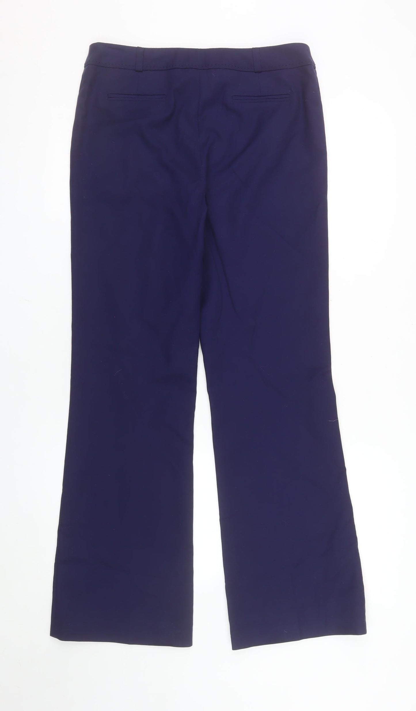 Savida Women's Blue Dress Pants Size 10 Straight Leg Cotton Blend