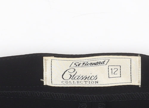 St. Bernard Women's Black Size 12 Dress Pants Trousers