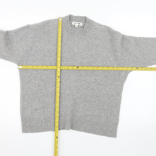 Uniqlo Comptoir Des Cotonniers Womens Grey Wool Crew Neck Pullover Jumper 2XL