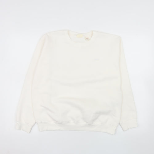 Levi's Womens Ivory Crew Neck Pullover Sweatshirt XS