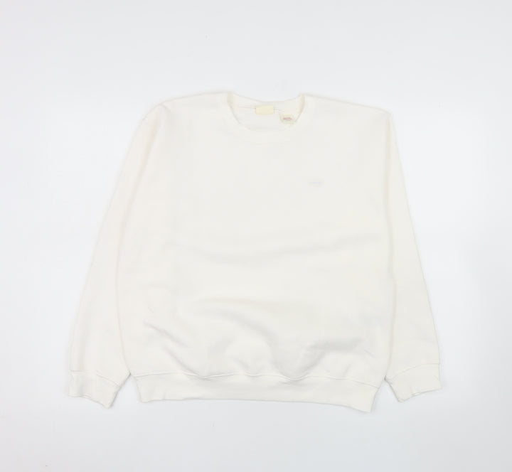 Levi's Womens Ivory Crew Neck Pullover Sweatshirt XS