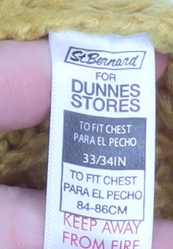 St. Bernard Women’s Yellow Cable-Knit Acrylic Jumper Size S