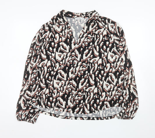 Gallery Womens Multicoloured Animal Print V-Neck Wrap Blouse UK20