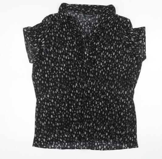 Debenhams Collection Women's Black Floral Blouse Size 22