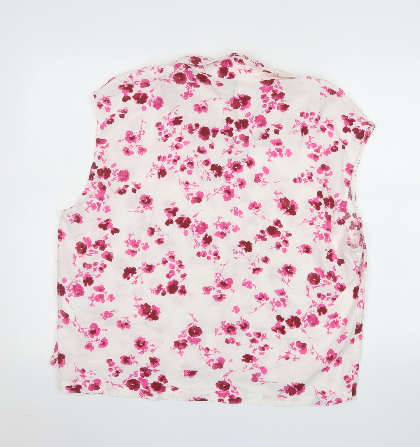 Vero Moda Women's Multicoloured Floral Linen Blouse XL