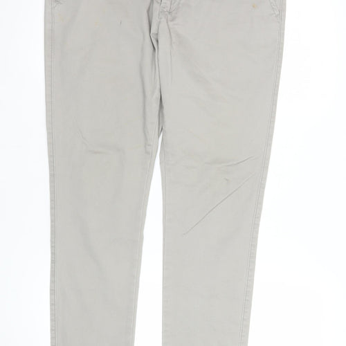 Industrie Men Beige Slim Fit Chino Trousers Size 32