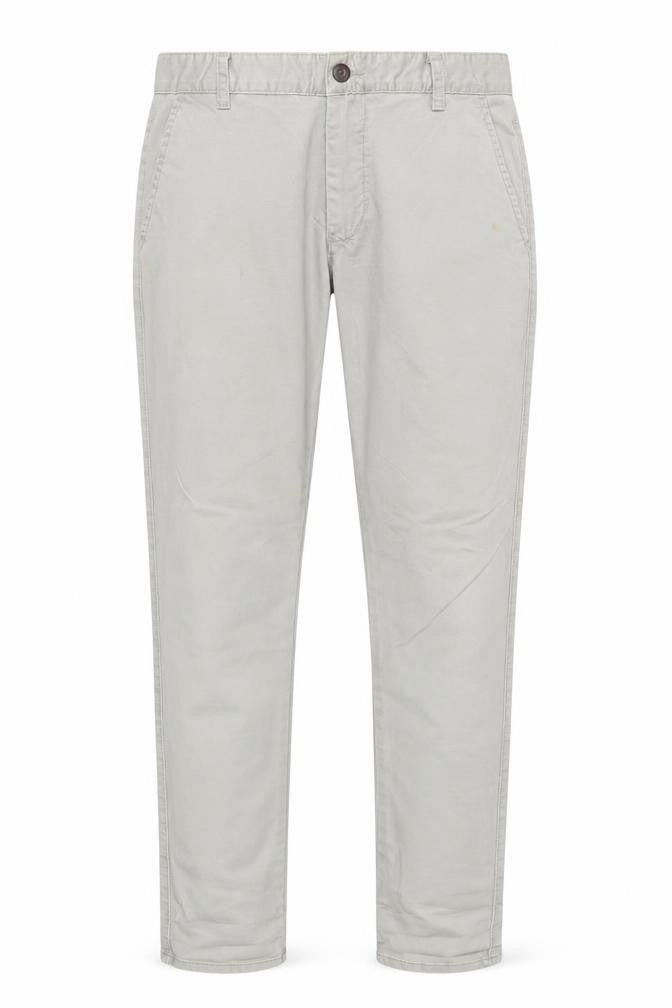 Front view of Industrie Men Beige Slim Fit Chino Trousers, size 32