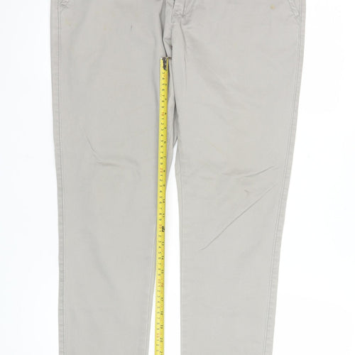 Industrie Men Beige Slim Fit Chino Trousers Size 32