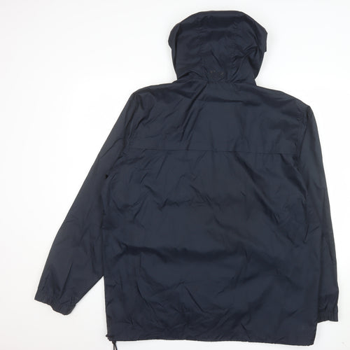 Nike Men's Blue Lightweight Hooded Windbreaker Jacket L
