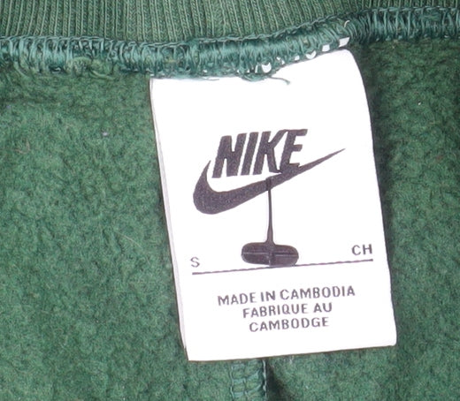 Nike Women's Green Fleece Sweatpants Small Elastic Waist