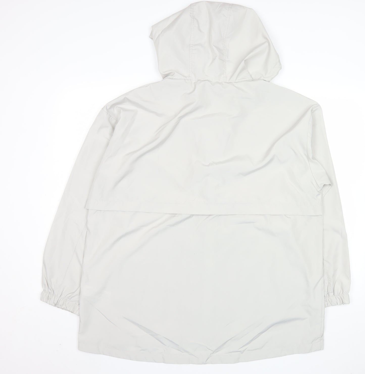 Primark Cares Women's White Hooded Lightweight Rain Jacket M