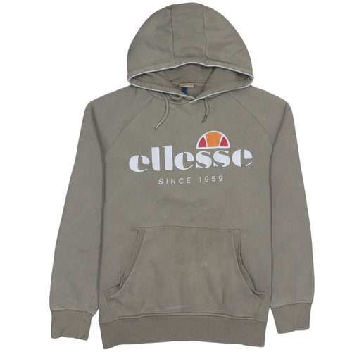Ellesse Men's Brown XL Pullover Hoodie Graphic Logo Sweatshirt