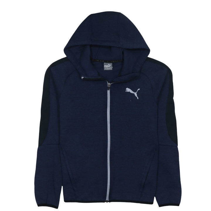 Puma Men's Blue Full Zip Hoodie Size S Lightweight Sportswear