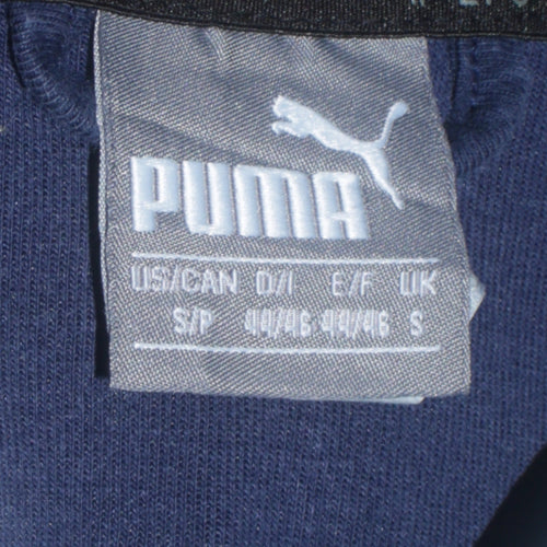 Puma Men's Blue Full Zip Hoodie Size S Lightweight Sportswear