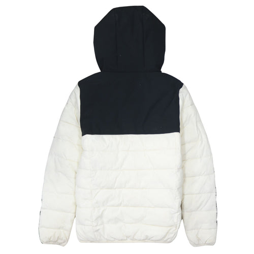 Champion Men's Black White Hooded Puffer Jacket Size L