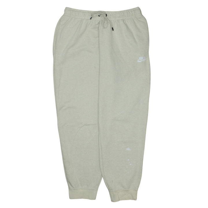 Nike Men's Beige Jogger Sweatpants M Cotton Blend Drawstring Waist