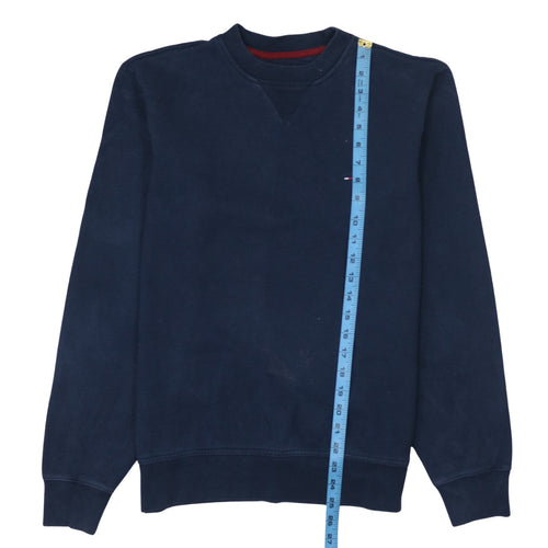 Tommy Hilfiger Men's Blue Crew Neck Pullover Sweatshirt Small