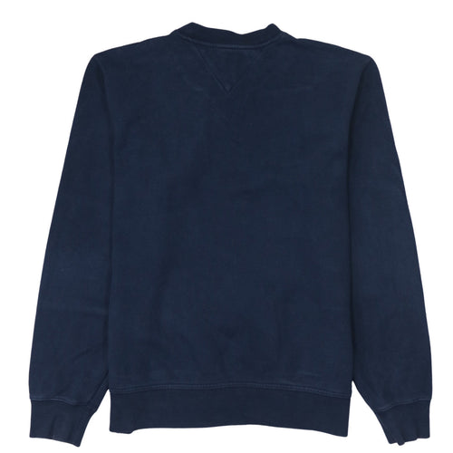 Tommy Hilfiger Men's Blue Crew Neck Pullover Sweatshirt Small