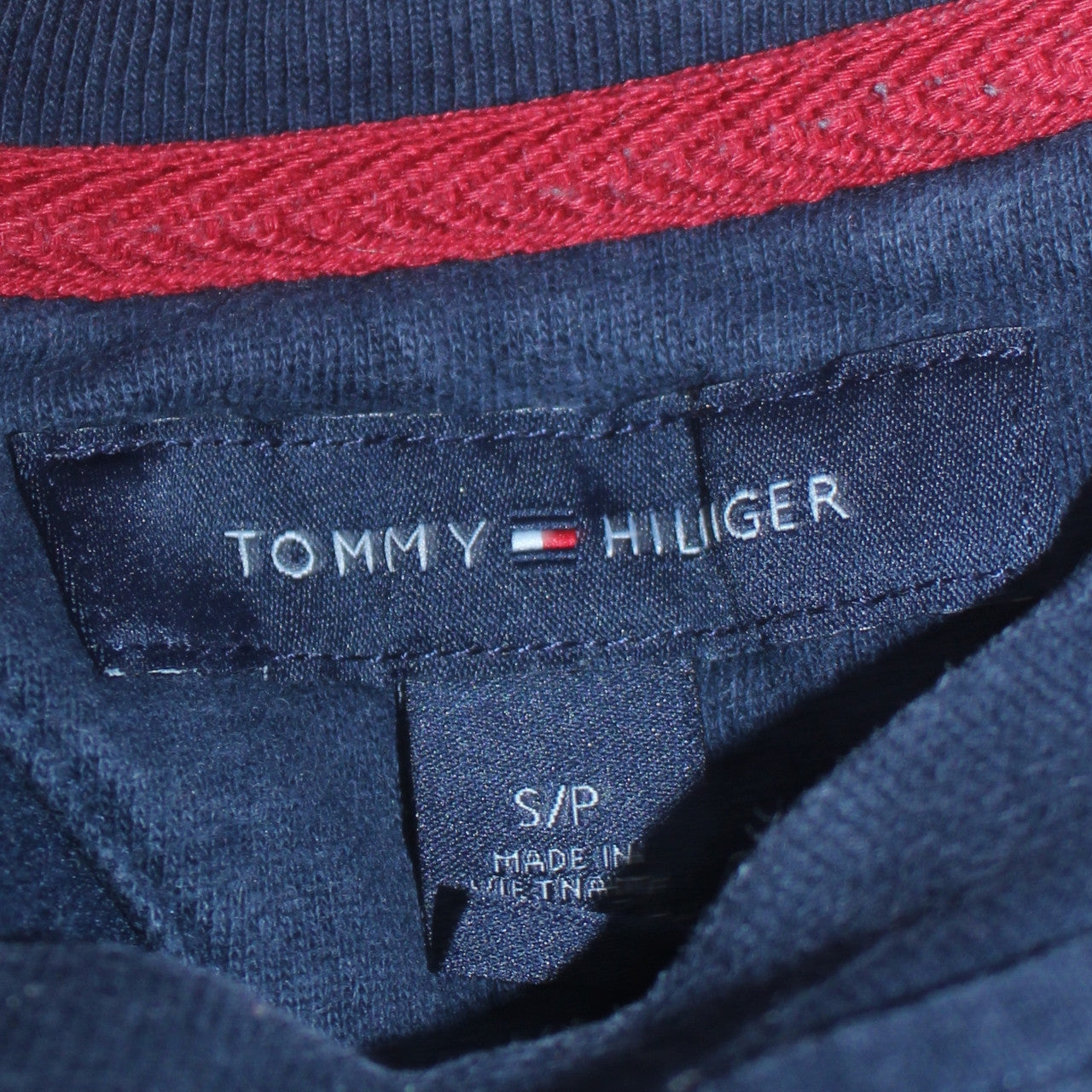Tommy Hilfiger Men's Blue Crew Neck Pullover Sweatshirt Small
