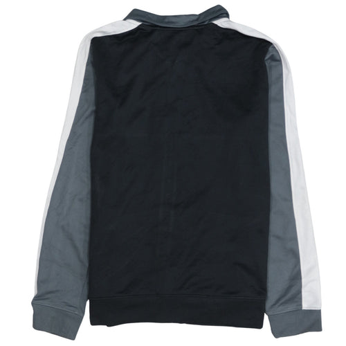 Under Armour Boys Grey Black Track Jacket YLG 13 Years Full Zip Polyester