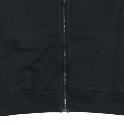 Under Armour Boys Grey Black Track Jacket YLG 13 Years Full Zip Polyester