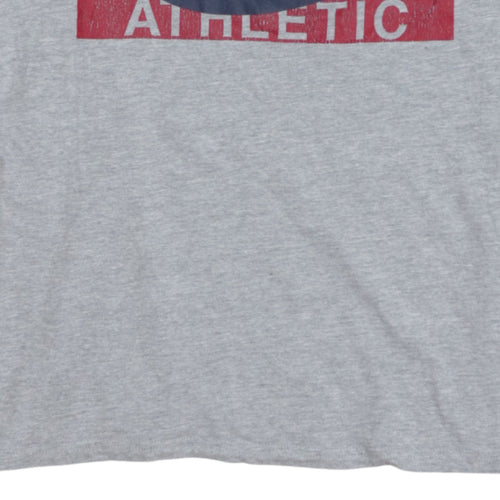 Champion Men’s Grey Athletic Graphic Crew Neck T-Shirt Small