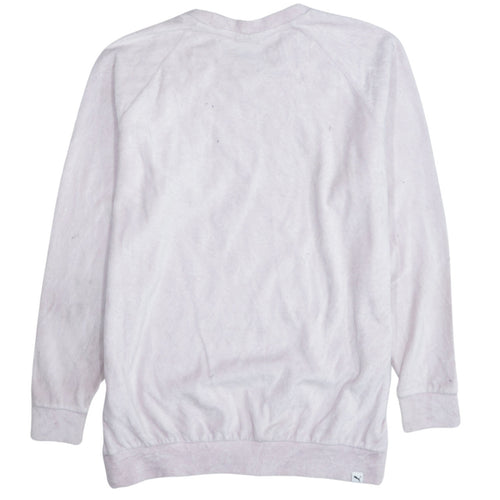 Puma Women's Pink Logo Pullover Sweatshirt Size 12