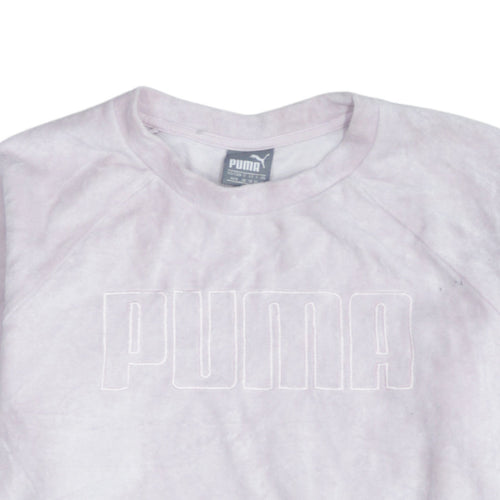 Puma Women's Pink Logo Pullover Sweatshirt Size 12