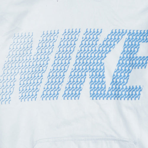 Nike Men's White Therma-Fit Pullover Hoodie M Sportswear