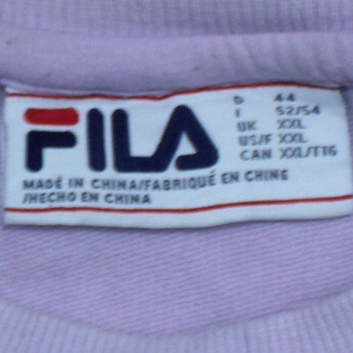 Fila Women’s Lilac Crew Neck Long Sleeve Sweatshirt XL