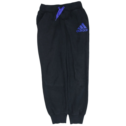 Adidas Men's Black Jogger Sweatpants S Regular Fit Fleece Trousers
