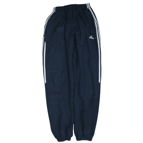 Adidas Men Blue Track Pants M Regular Fit Elastic Waist Activewear