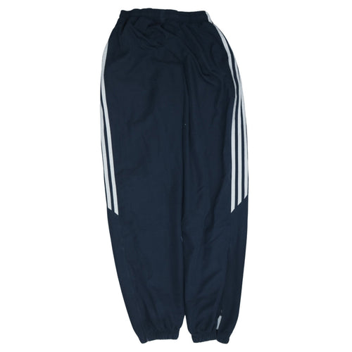 Adidas Men Blue Track Pants M Regular Fit Elastic Waist Activewear