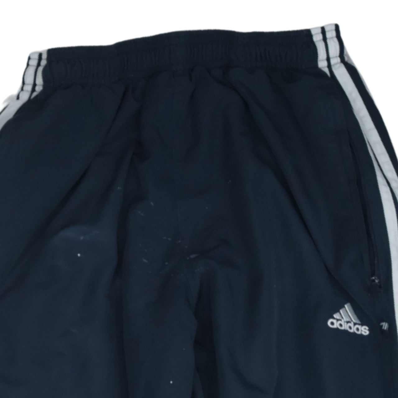 Adidas Men Blue Track Pants M Regular Fit Elastic Waist Activewear