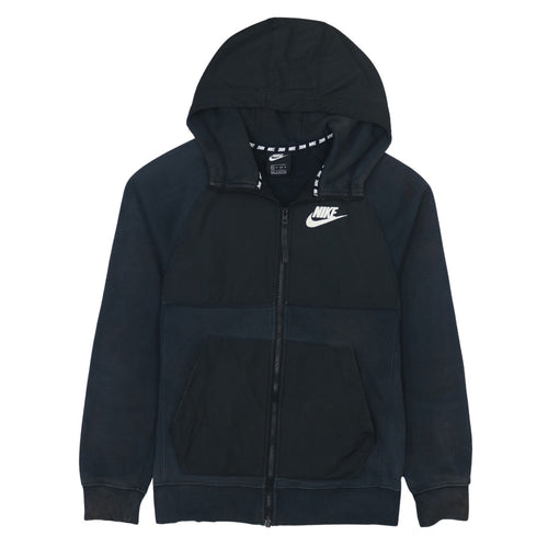 Nike Men's Black XS Full Zip Sports Hoodie with Logo