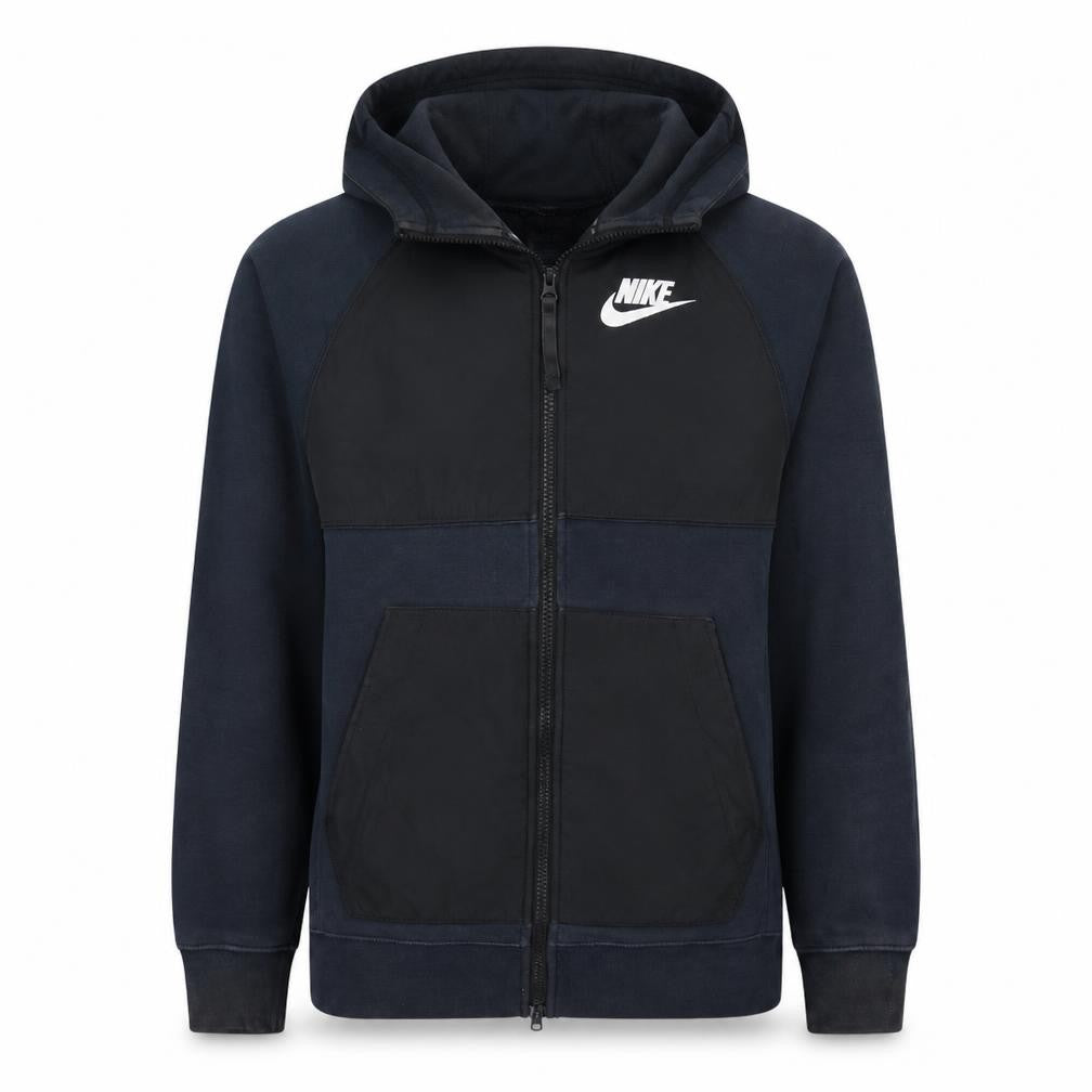 Nike Men's Black XS Full Zip Sports Hoodie with Logo