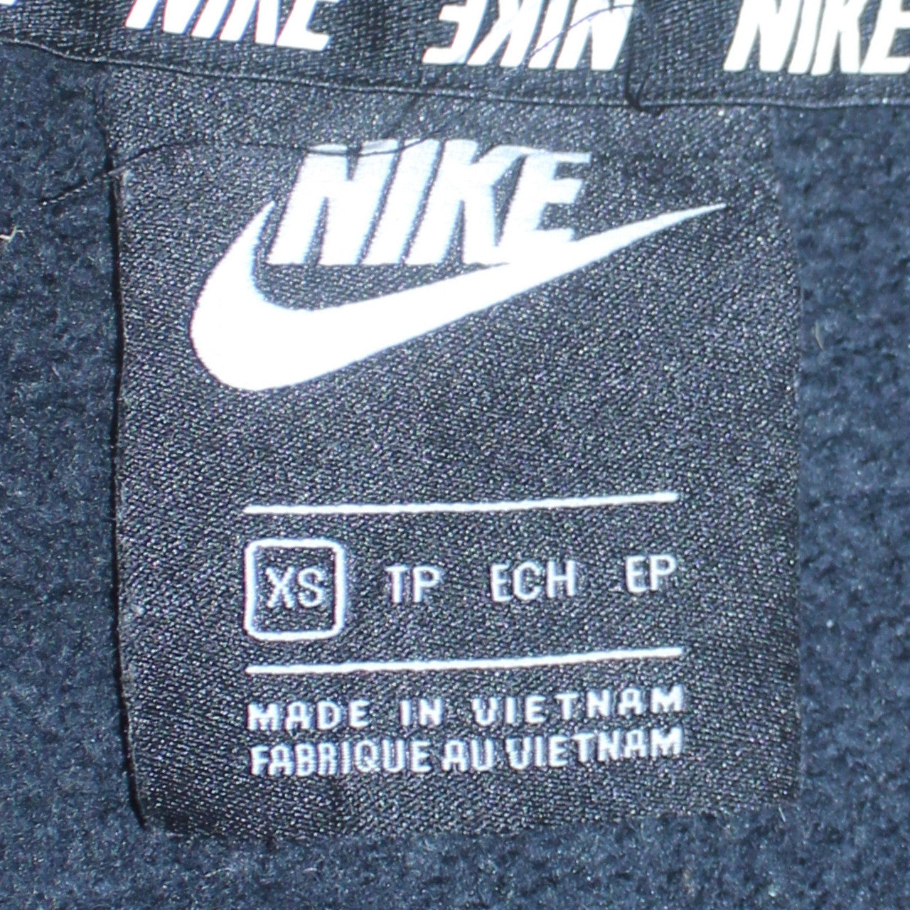 Nike Men's Black XS Full Zip Sports Hoodie with Logo