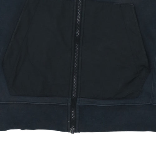 Nike Men's Black XS Full Zip Sports Hoodie with Logo