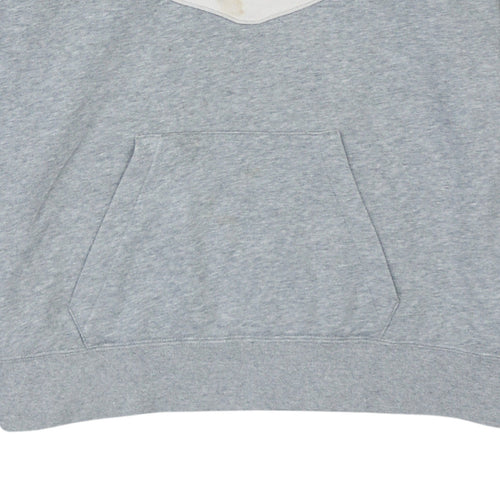 Nike Men’s Grey Pullover Hoodie M Sports Fleece Logo
