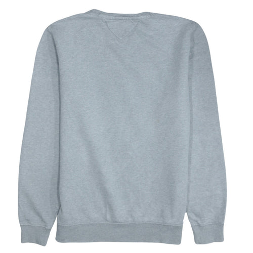 Tommy Jeans Mens Grey Logo Crew Neck Sweatshirt Size M