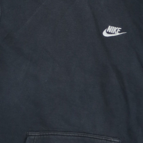 Nike Men's Black XS Pullover Hoodie with Logo and Kangaroo Pocket
