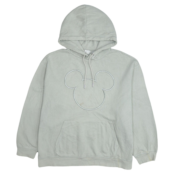 H&M Women’s Beige Disney Mickey Hoodie Size L Pullover Sweatshirt