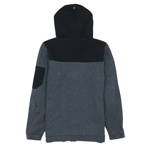 Adidas Men's Grey Full Zip Hoodie L Sports Fleece Sweatshirt