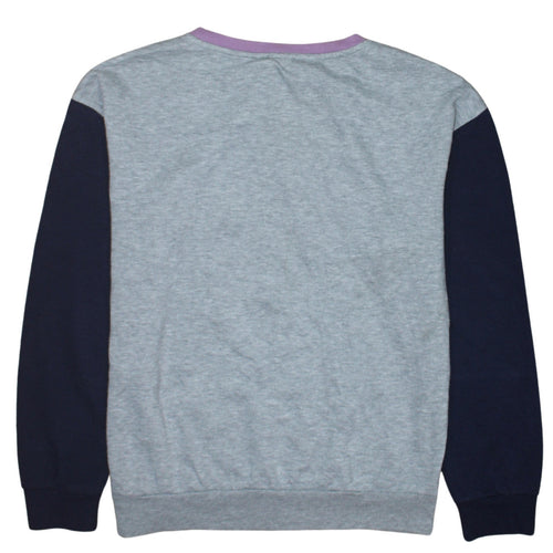 Disney Women’s Grey Stitch Sweatshirt Size M 12/14 Crew Neck