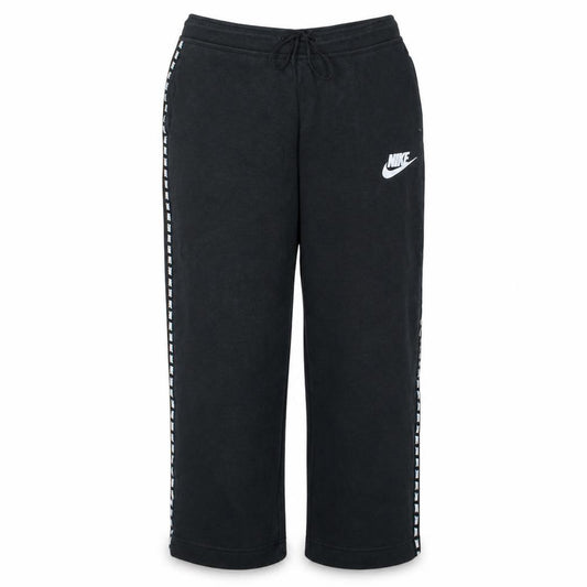 Nike Women’s Black M Track Pants with Side Stripe Drawstring Waist