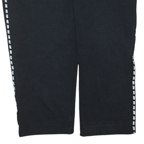 Nike Women’s Black M Track Pants with Side Stripe Drawstring Waist