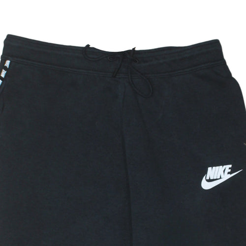 Nike Women’s Black M Track Pants with Side Stripe Drawstring Waist