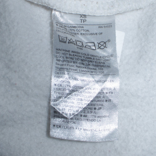 GAP Mens Grey XS Full Zip Fleece Hoodie with Logo